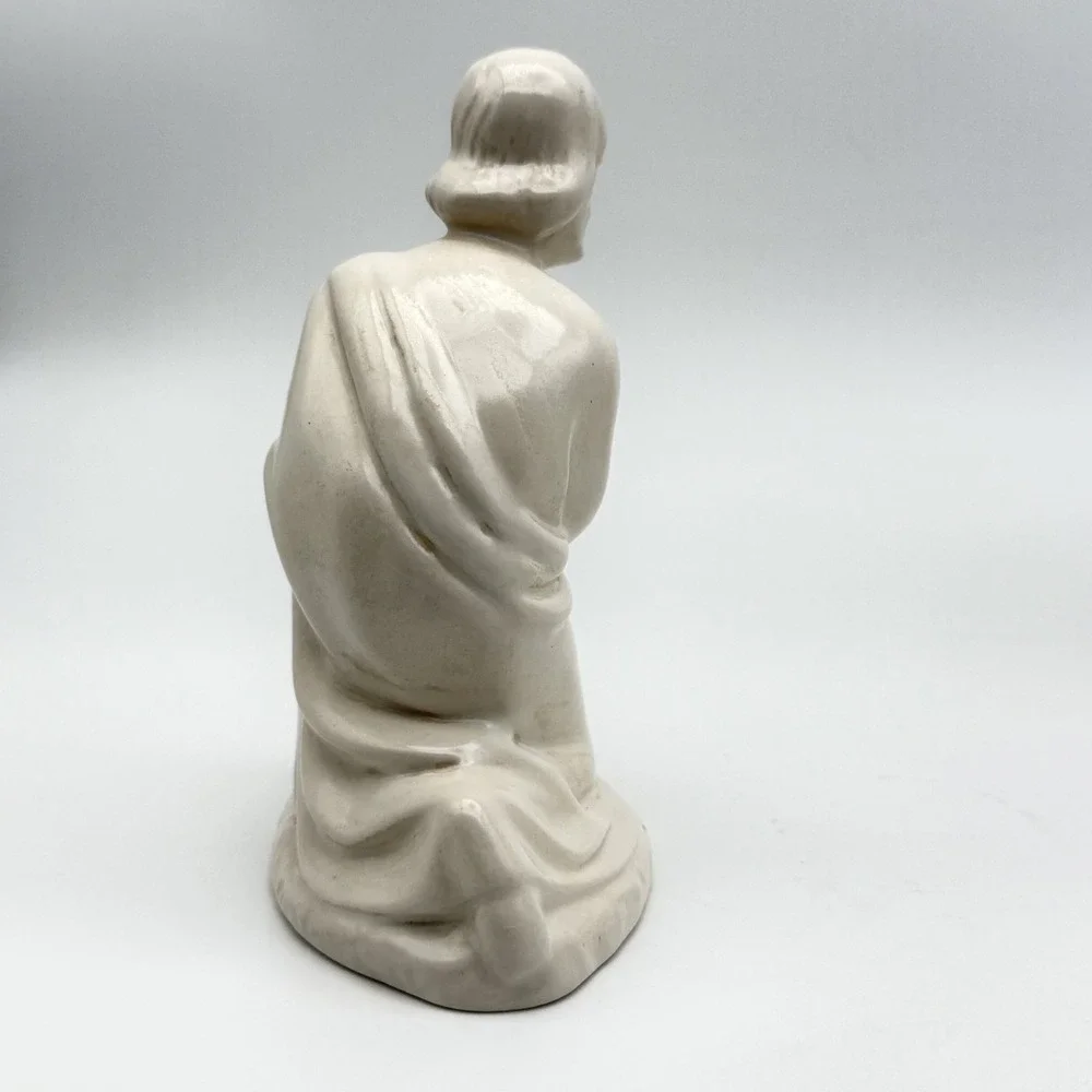 Vintage Holland Mold White Ceramic Nativity Set 4 Piece Mary Joseph Baby Jesus